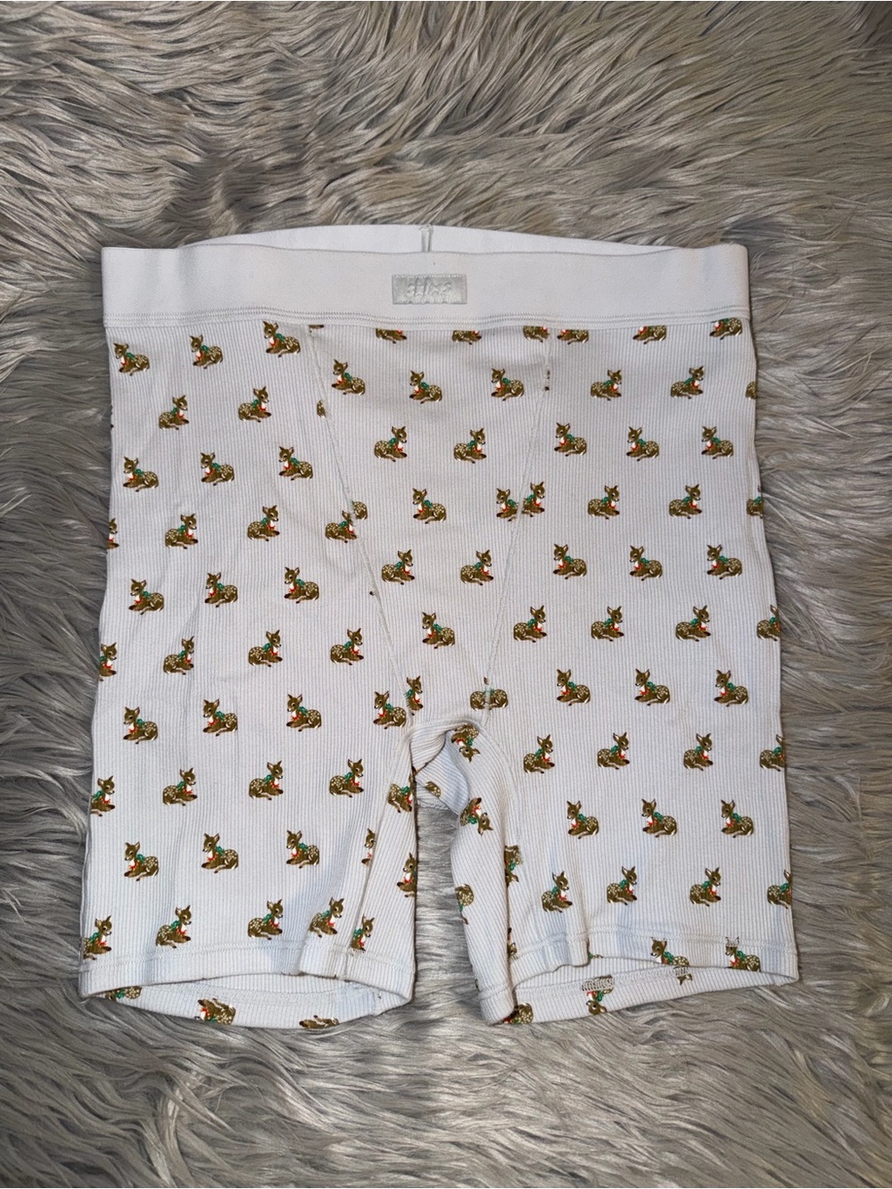 Skims cotton rib boxer size